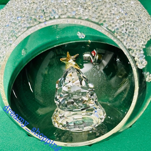 NIB Swarovski Exclusive 2023 Balls With Christmas Tree Set/2 Ornaments #5658125 - Picture 14 of 16